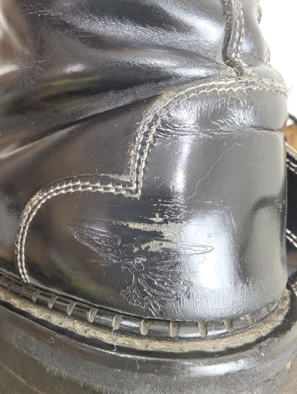 John Fluevog Black Leather Lace-Up Ankle Boots - Picture 10 of 12